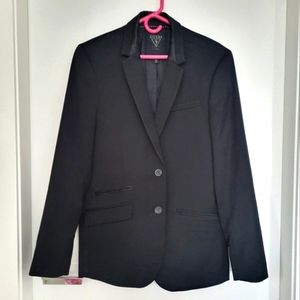 Guess Men Black Blazer Suit